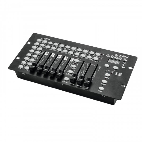 Eurolite Operator 1610 10 Channel DMX Controller- Angled