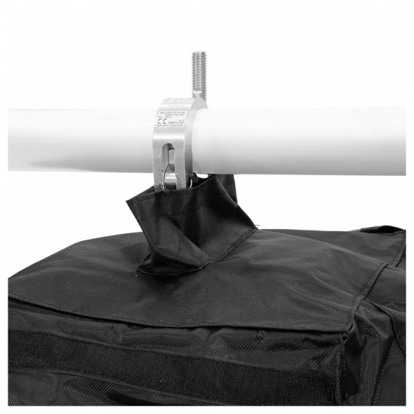 Eurolite Rain Cover, Single Clamp - Clamp Closeup