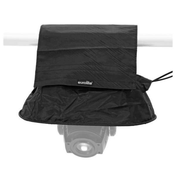 Eurolite Rain Cover, Double Clamp - Front with Clamps Covered