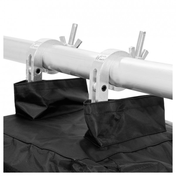 Eurolite Rain Cover, Double Clamp - Double Clamp Closeup