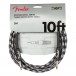 Fender Professional 10ft Straight Instrument Cable, Winter Camo - Front View