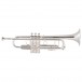 Bach Stradivarius Trumpet, 180-72, Silver Plate