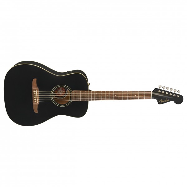 Fender Joe Strummer Campfire, Matte Black- Tilted