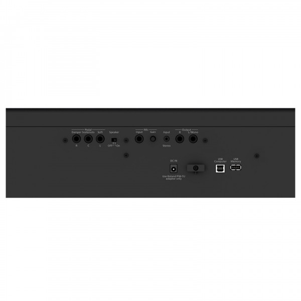 Roland FP-60X Digital Piano, Black, Back