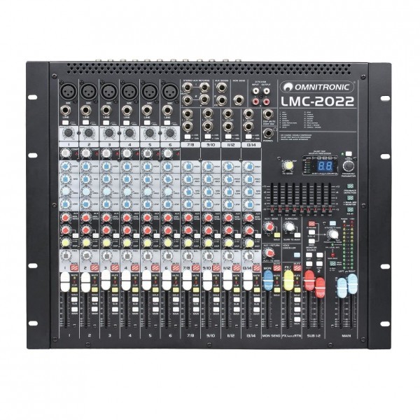 Omnitronic LMC-2022FX USB Mixer - Front