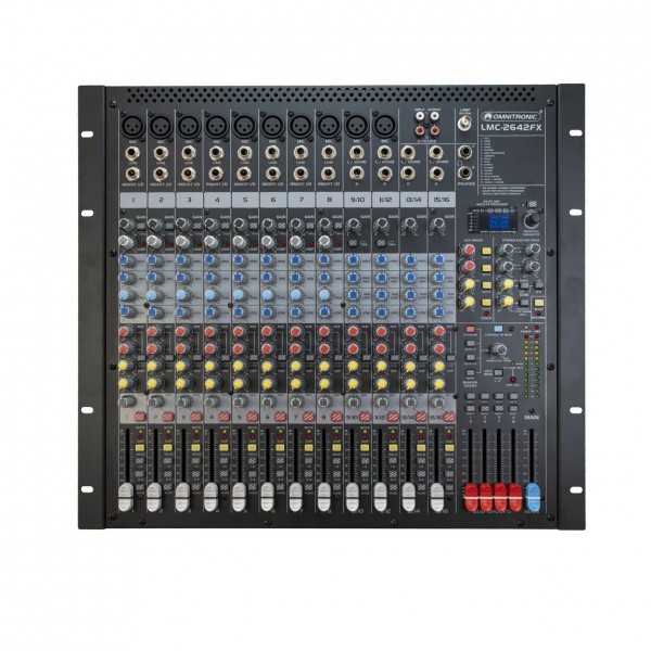 Omnitronic LMC-2642FX USB Mixer - Top