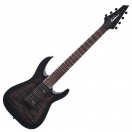 Jackson JS Series Dinky JS22Q-7 DKA HT, Transparent Black Burst
