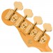 Fender 75th Anniversary Jazz Bass RW, 2-Tone Burst - Rear of Headstock View