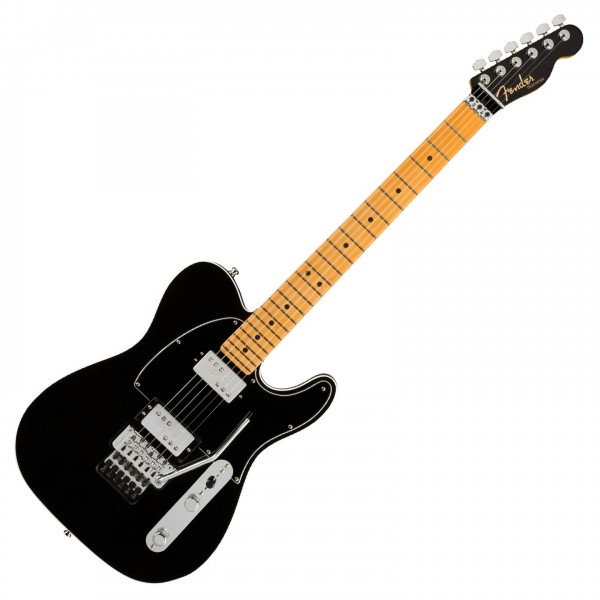 Fender American Ultra Luxe Telecaster HH FR MN, MBK - Front View
