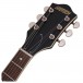 Gretsch G2655 P90 Streamliner Jr CB DC, Brownstone - Headstock
