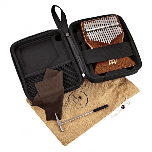 Meinl Sonic Energy Solid Kalimba, C Major 17-Notes, Sapele - Accessories