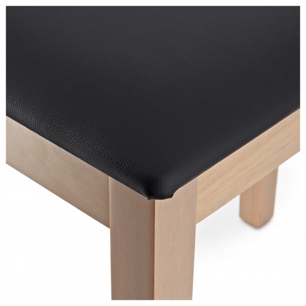 Piano Stool with Storage by Gear4music, Light Oak