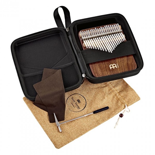 Meinl Sonic Energy Solid Kalimba, C Major 21-Notes, Black Walnut - Accessories