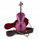 Student Full Size Cello by Gear4music, Purple Sparkle