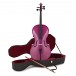 Študent Full Size Cello s puzdrom od Gear4music, fialová