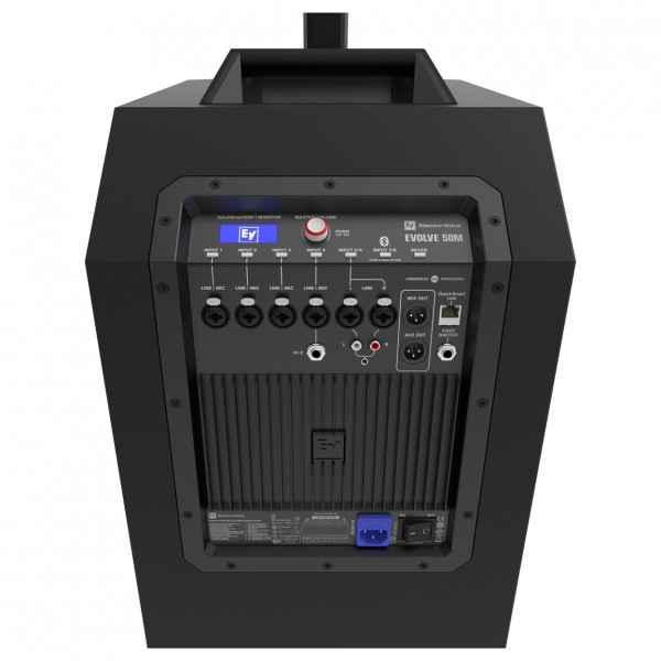 Electro-Voice Evolve 50M Column PA System, Black - Mixer Closeup