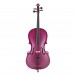 Student 1/4 Size Cello with Case by Gear4music, Purple