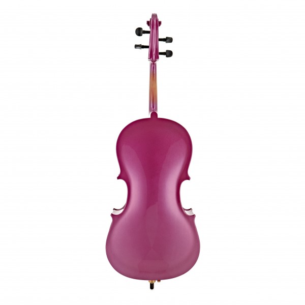 Student 1/4 Size Cello with Case by Gear4music, Purple