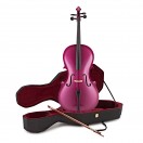Violoncelle d'&Eacute;tude Taille 3/4 avec &Eacute;tui par Gear4music, Violet