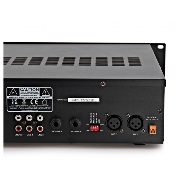 SubZero 120W 100V Line Mixer Amplifier