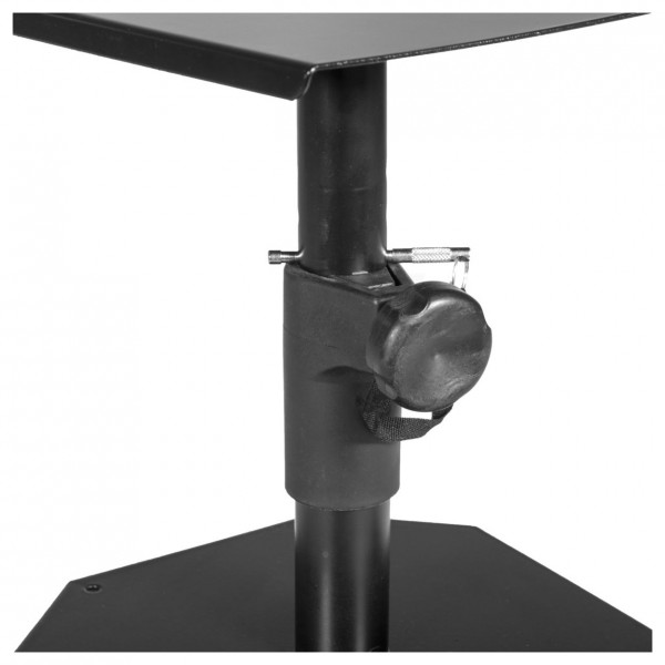 Omnitronic MOTI-1 Desktop Monitor Stands, Pair - Pole Closeup