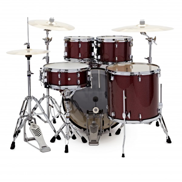 Yamaha Rydeen 22" Drum Kit w/ Hardware, Burgundy Sparkle