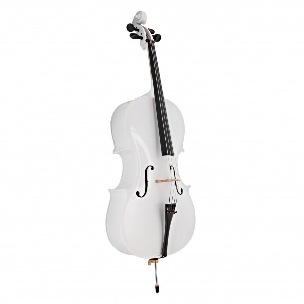 Student 1/2 Size Cello with Case by Gear4music, White