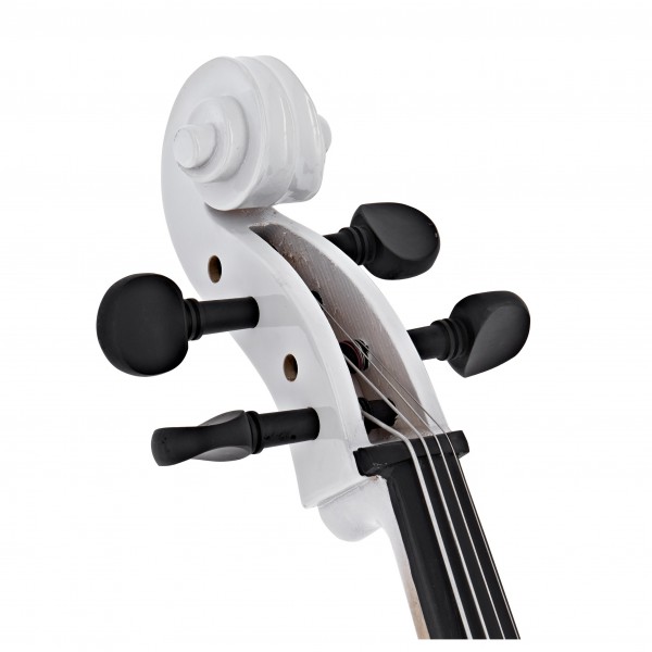 Student 1/2 Size Cello with Case by Gear4music, White