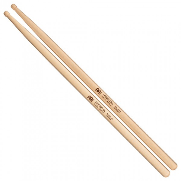 Meinl Stick & Brush Hybrid 5A Maple Drumsticks, Wood Tip, Pair