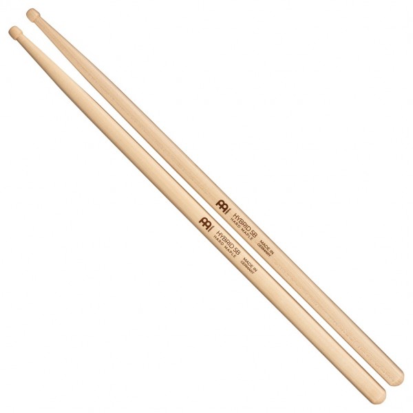 Meinl Stick & Brush Hybrid 5B Maple Drumsticks, Wood Tip, Pair