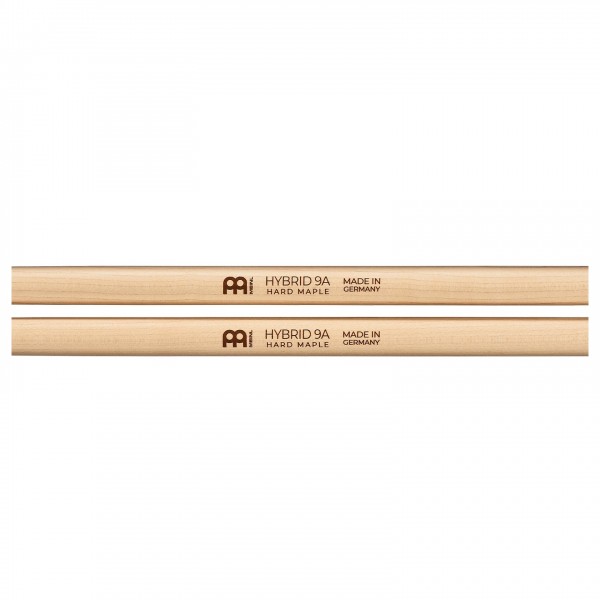Meinl Stick & Brush Hybrid 9A Maple Drumsticks, Wood Tip, Pair Logo