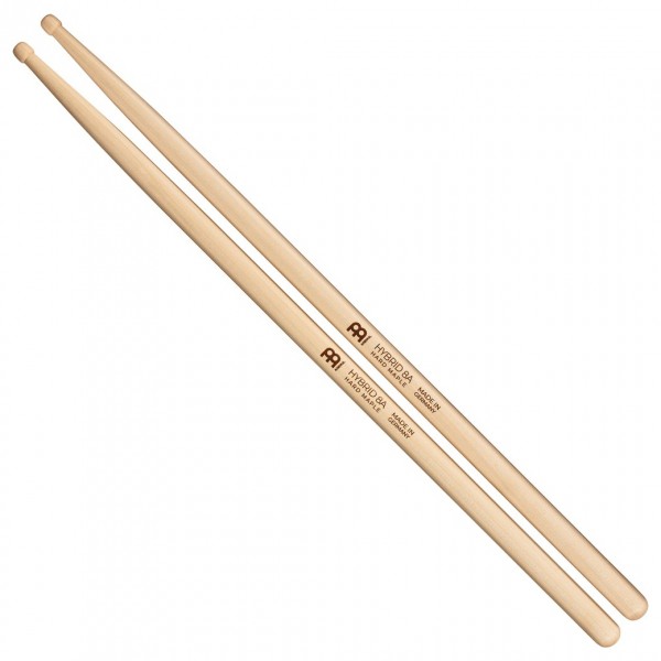 Meinl Stick & Brush Hybrid 8A Maple Drumsticks, Wood Tip, Pair