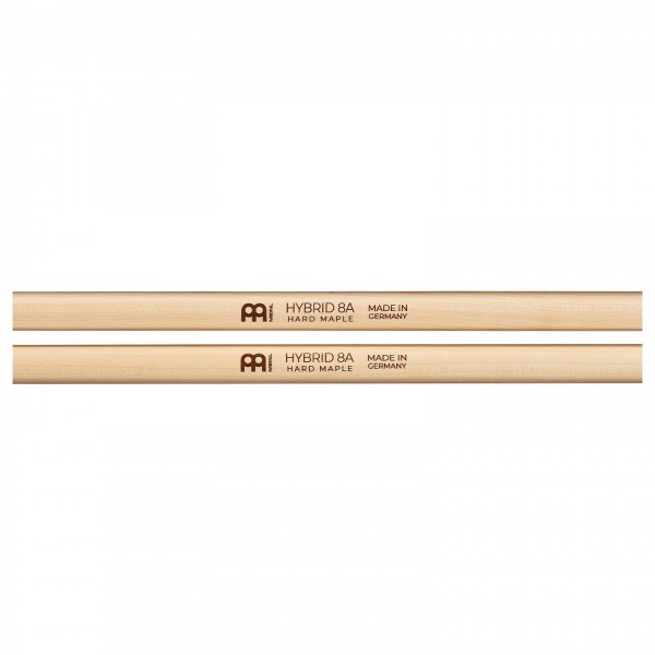 Meinl Stick & Brush Hybrid 8A Maple Drumsticks, Wood Tip, Pair Logo