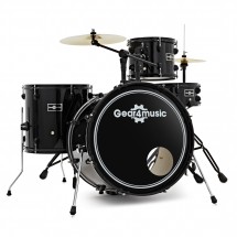 BDK-1 Compact Drum Kit by Gear4music, Black - Nearly New