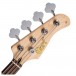 Cort GB24 JJ, Trans Black - Front of Headstock View