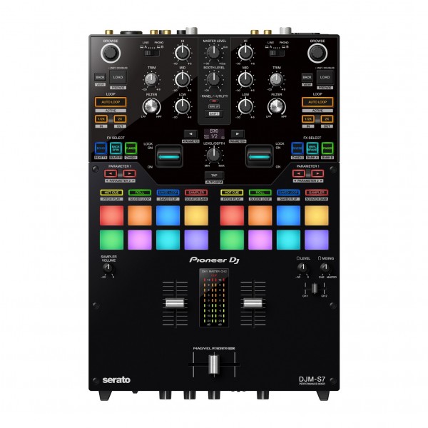 Pioneer DJM-S7 2-Channel Scratch-Style DJ Mixer - Top