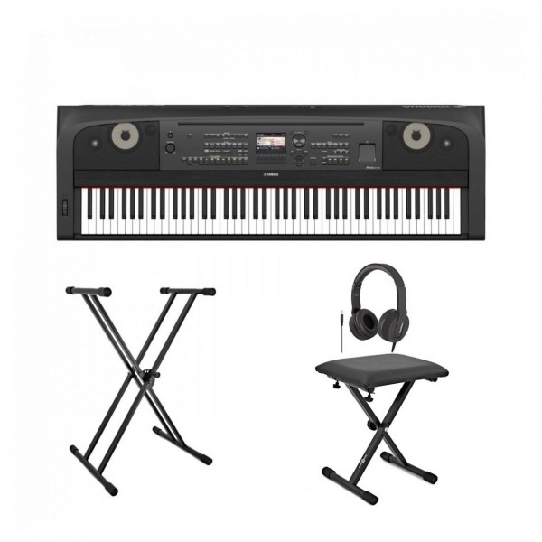 Yamaha DGX 670 Digital Piano Package, Black - front