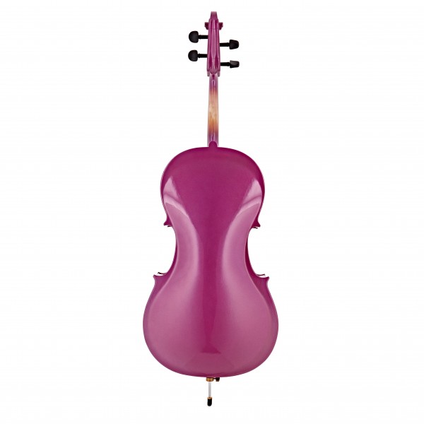 Student Full Size Cello Beginner Pack by Gear4music, Purple