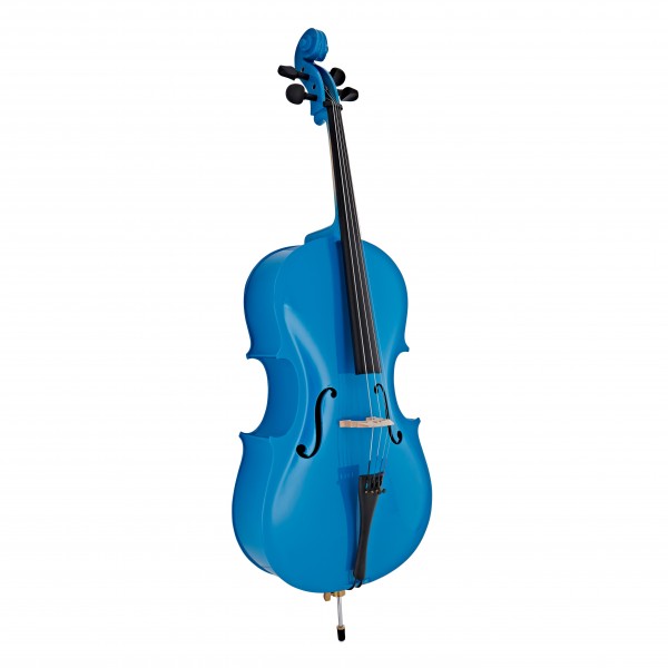 Student 3/4 Size Cello with Case + Beginner Pack, Blue