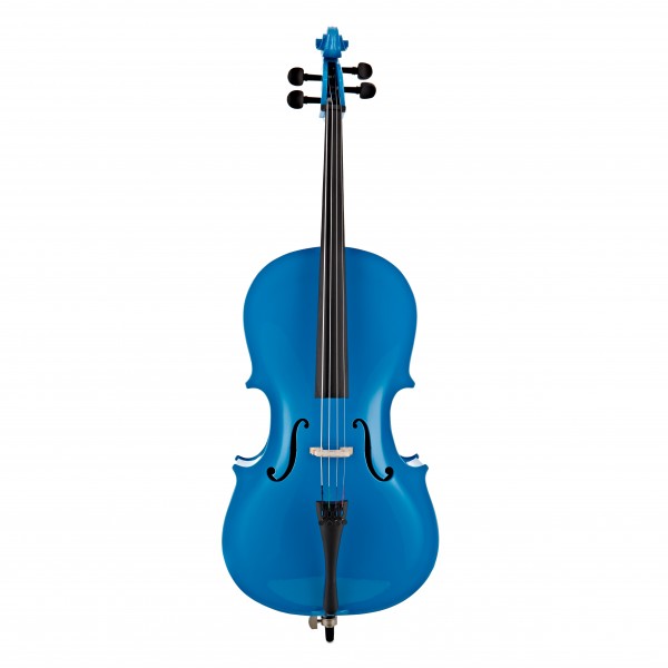Student 1/4 Size Cello + Beginner Pack, Blue