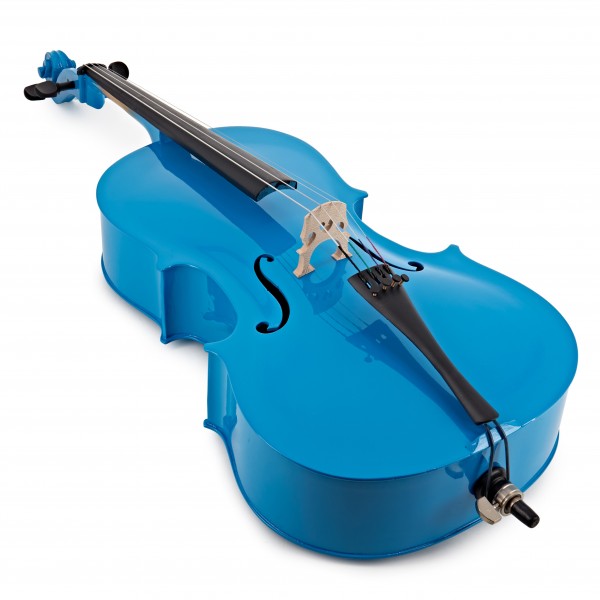 Student 1/4 Size Cello + Beginner Pack, Blue