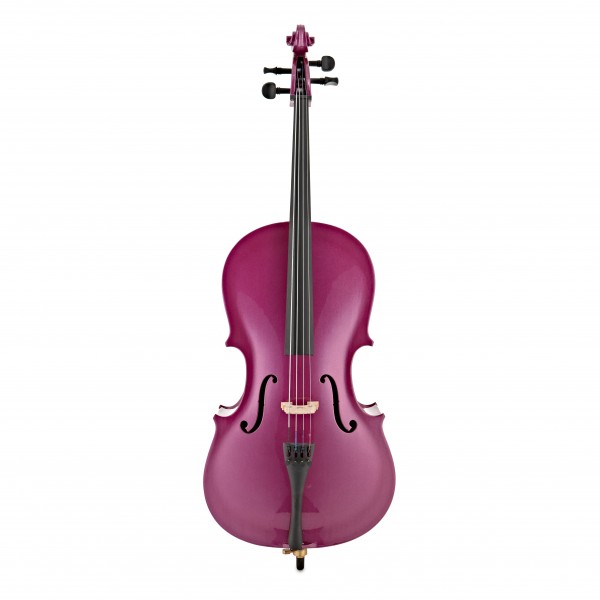 Student 1/4 Size Cello + Beginner Pack, Purple