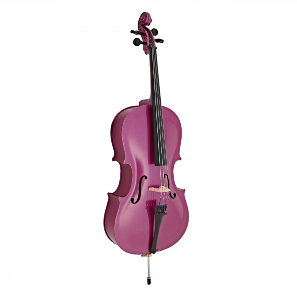 Student 1/4 Size Cello + Beginner Pack, Purple