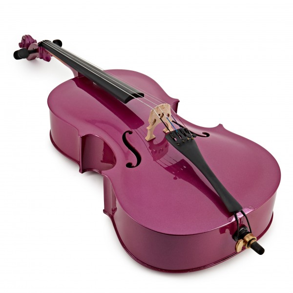Student 1/4 Size Cello + Beginner Pack, Purple