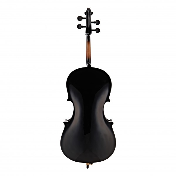 Student 1/2 Size Cello with Case + Beginner Pack, Black