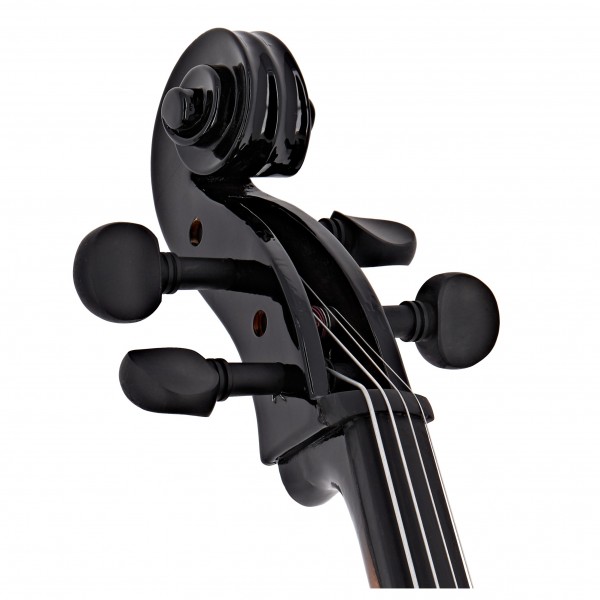 Student 1/2 Size Cello with Case + Beginner Pack, Black