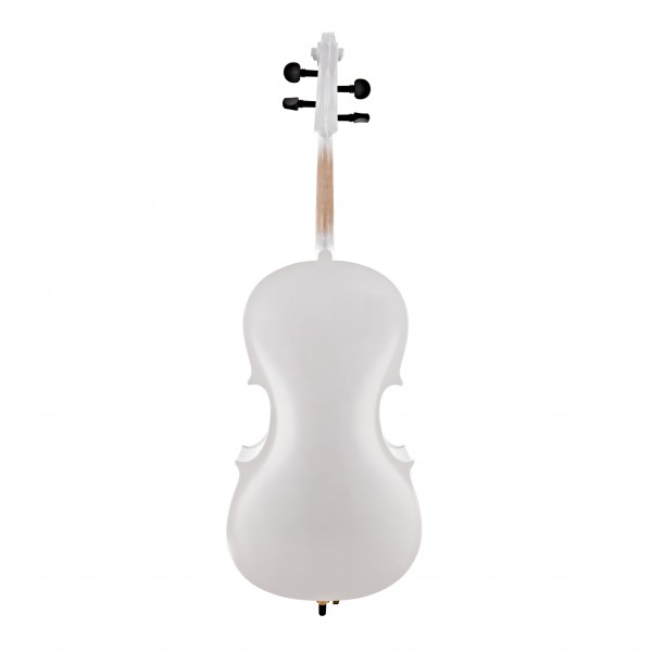 Student 1/2 Size Cello with Case + Beginner Pack, White