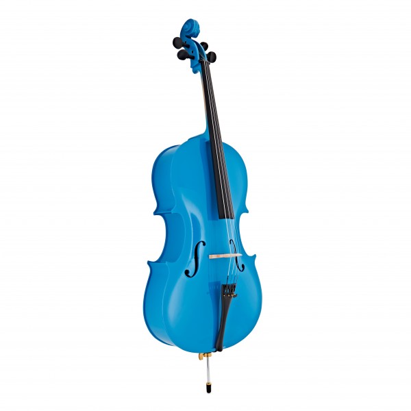 Student 1/2 Size Cello with Case + Beginner Pack, Blue