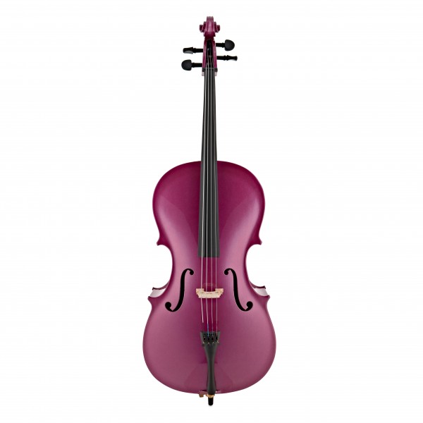 Student 1/2 Size Cello with Case + Beginner Pack, Purple