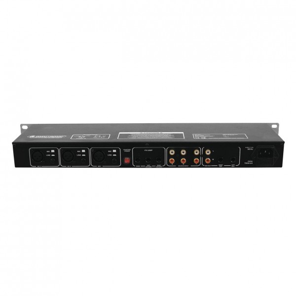 Omnitronic EM-260 6 Channel Line Mixer - Rear